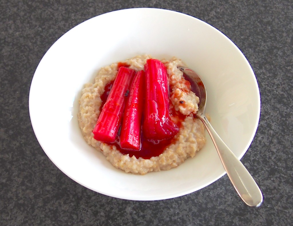 Cardamom Scented Rhubarb